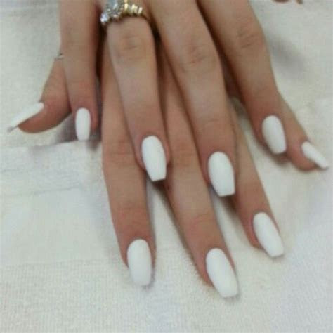 white ballerina acrylic nails nails coffin nails matte