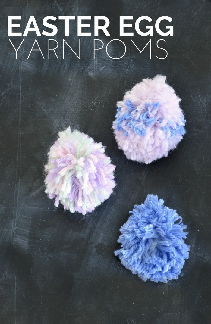 EASTER EGG YARN POMS Mad in Crafts