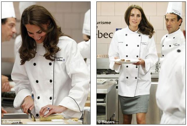 she can cook! Kate serves up a treat as she reveals her talent in the kitchen..  William  5