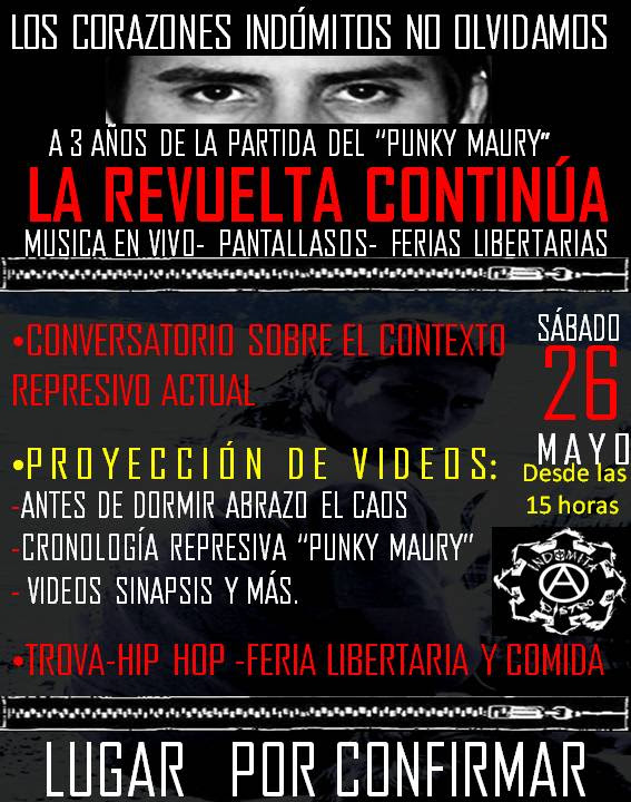 Chile: Conmemoración a tres años de la partida del Maury en Temuco