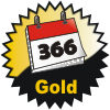 title=The Calendar Cacher:  Awarded for having found a cache on 100 or more different dates  |  hannes@home has 231 and needs 19 to go up a level