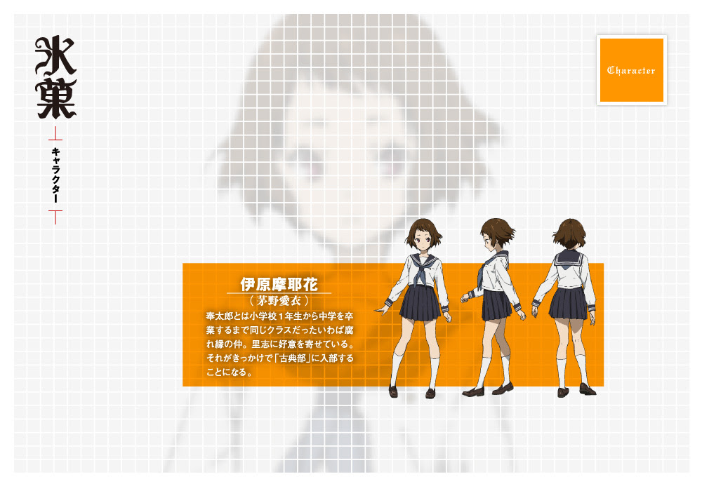 ｔｖアニメ 氷菓 オフィシャルサイト キャラクター紹介