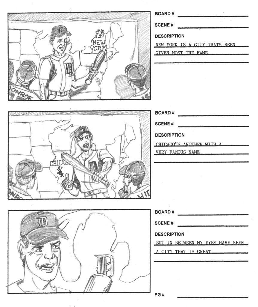Detroit Tigers Storyboards Pg.1
