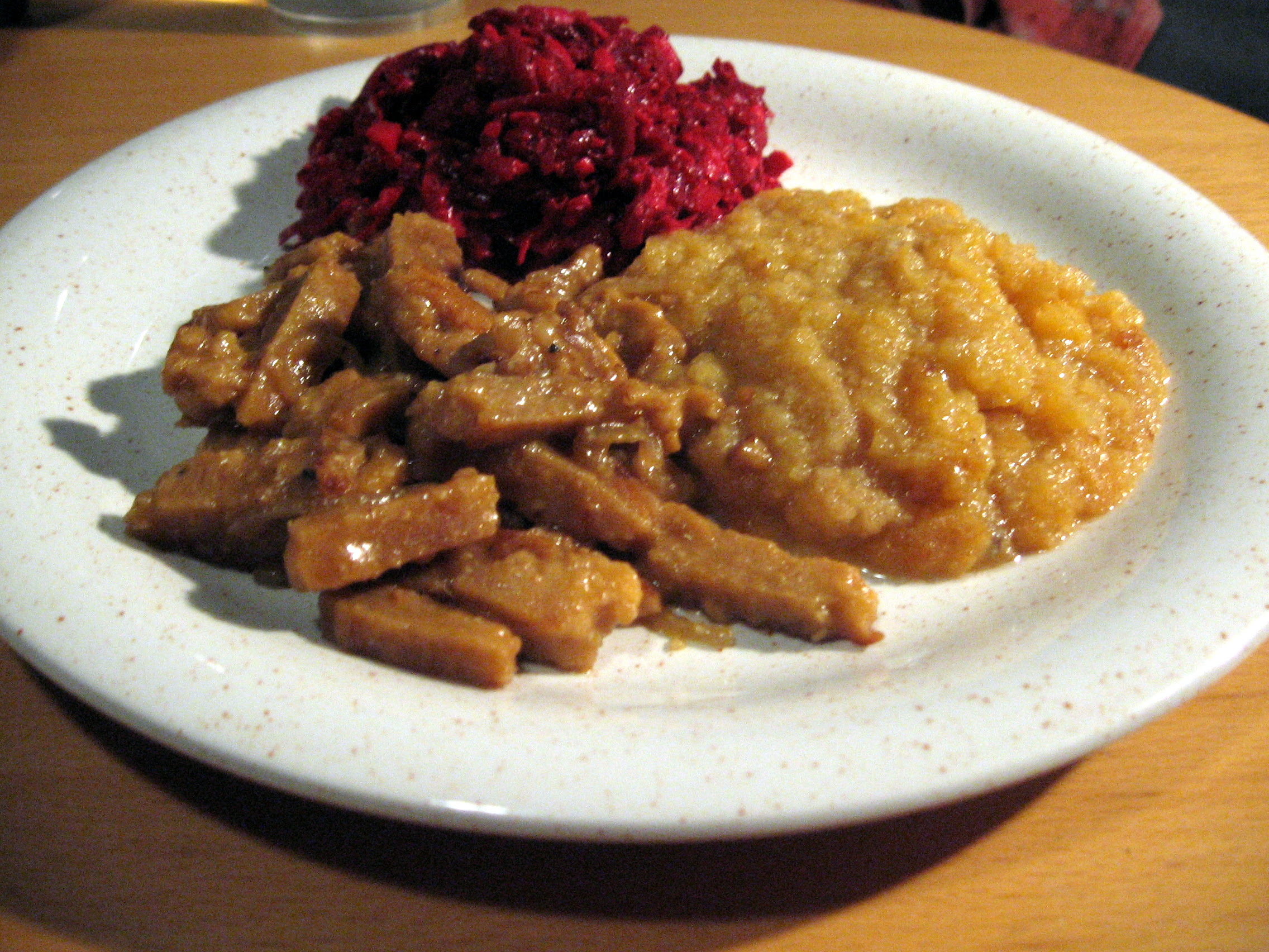 We had the seitan with