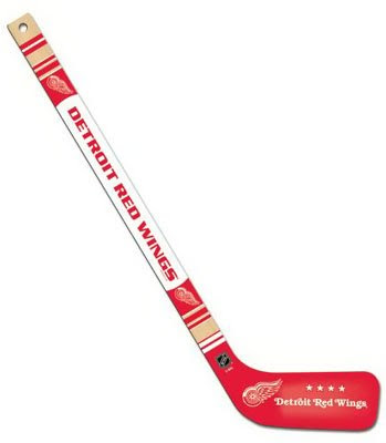 Detroit Redwings Red Wings NHL Hockey Team Mini Wooden Hockey Stick