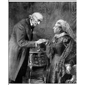 idlepaddy:

Gladstone and Victoria. Of all the modern relationships of a sovereign and their first minister, none was perhaps as difficult as that of Queen Victoria and William Gladstone. While Gladstone and the Queen enjoyed good relations while Prince Albert was alive, this declined following his death. The Queen found Gladstone laborious and once complained that he; “always addresses me as if I were a public meeting.” Her disdain for Gladstone was only matched by her love for his great rival Disraeli. Of course you’re bound to like someone who makes you Empress of India! When Gladstone died in 1898 the Prince of Wales (future Edward VII) acted as a pallbearer at his funeral in Westminster Abbey. Victoria telegraphed her son asking what advice he had taken in performing this action. He responded by telling her he had not sought any advice and did not know of any precedent. One can ponder if perhaps annoying his mother crossed the Princes mind. Victoria grudgingly referred to Gladstone as “one of the most distinguished statesman of my reign” in a letter to Catherine Gladstone. The very inclusion of the word ‘one’ showed how she had failed to see he was indeed the quintessential Victorian statesman. 
