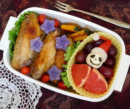 Jack Skellington Chicken Bento by sherimiya ♥