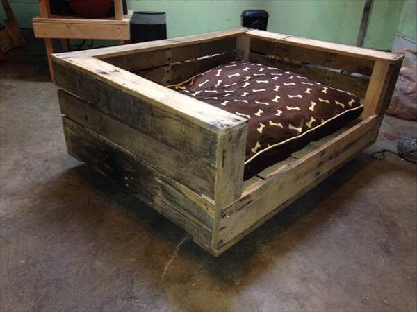 Build a Raised Pallet Dog Bed | 101 Pallets