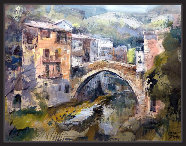 MANRESA-PINTURA-SANTA CLARA-RUTA IGANASIANA-PRAGA-OSOR-PONT-PAISAJES-MISTICOS-CUADROS-ARTISTA-PINTOR-ERNEST DESCALS