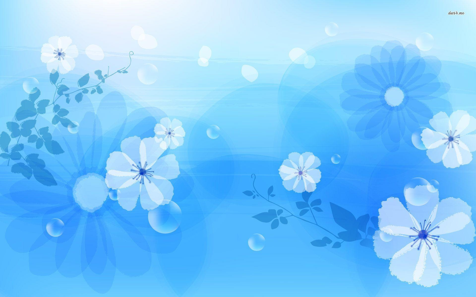 Blue Flowers Wallpapers - Wallpaper Cave