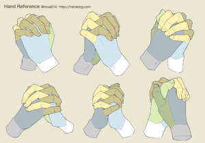 手のイラスト資料集 Hand Reference Hato King
