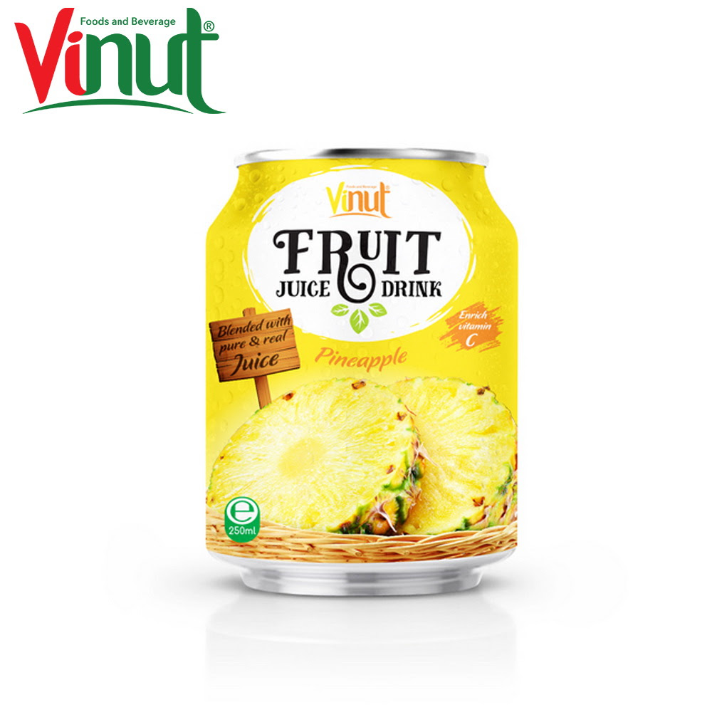 250ml Vinut Can (tinned) Original Taste Pineapple Juice ...