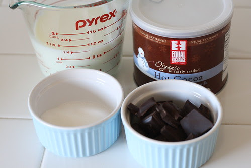 Frozen hot chocolate ingredients