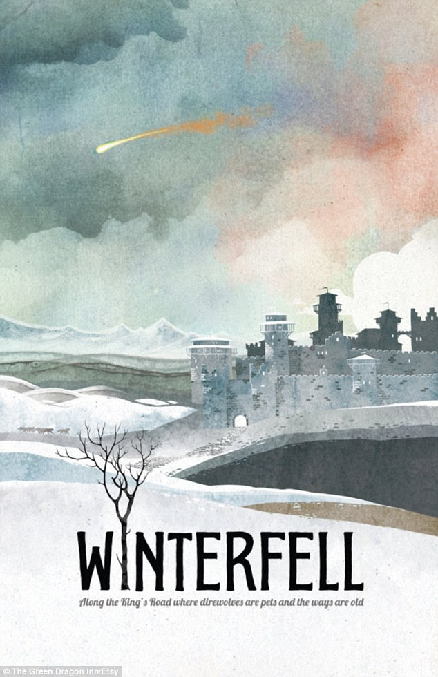 Winterfell is a large castle ruled by King Robb Stark and is featured in the Game of Thrones novels