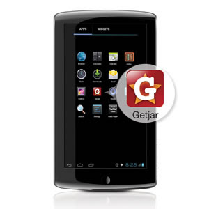 Coby KYROS MID7034-4 Tablet: Access to free apps with GetJar app store