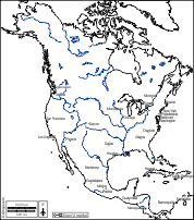 North America Map Blank