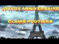 Fleurs joyeux anniversaire claire 279484