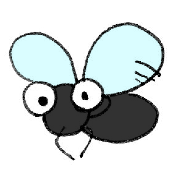 ハエのイラスト かわいいフリー素材が無料のイラストレイン