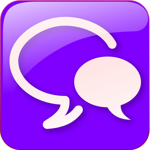Purple Chat Icon Clip Art At Clker Com Vector Clip Art Online Royalty Free Public Domain