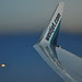 LAX to YVR - Moonrise