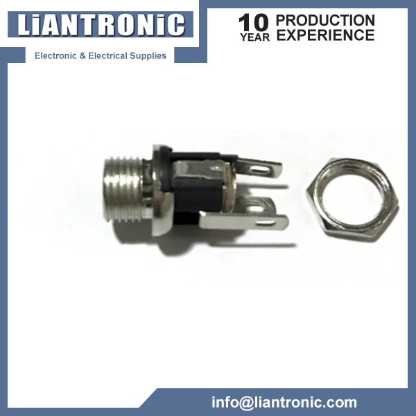 Hot Dc Power Supply Jack Socket Female Panel Mount Connector 5 5 2 1mm