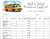Walmart Back To School List Grade 9