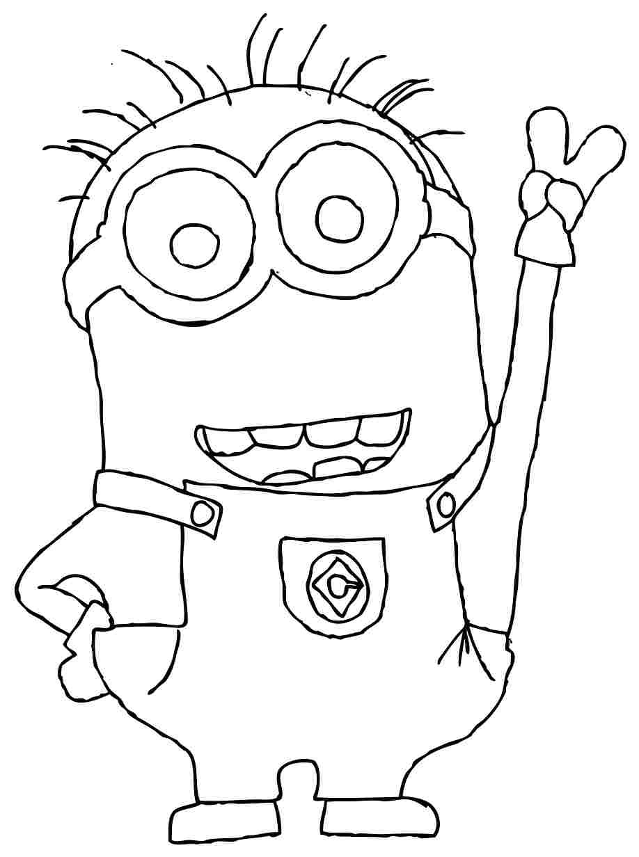 Printable Minions Coloring Pages  Coloring Home