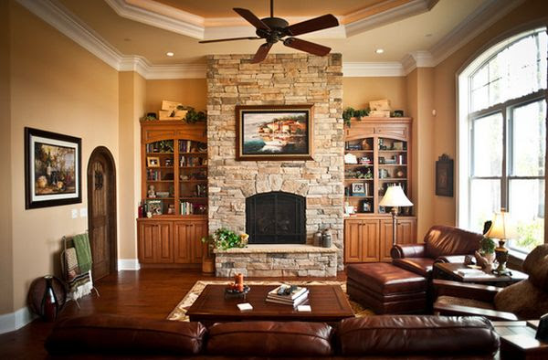 Living Room With Fireplace Decorating Ideas