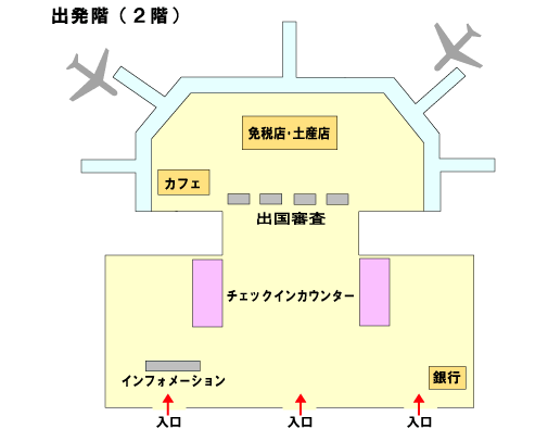 ブルネイ旅行専門店 パシフィックツアーズ ブルネイ出入国情報 ブルネイ国際空港内マップ