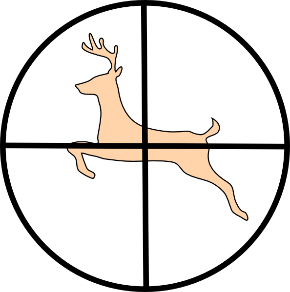 clip art deer hunting