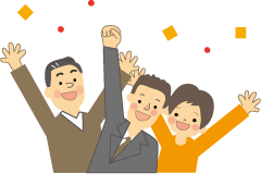 忘年会 新年会 お花見 宴会のイラスト 無料イラスト