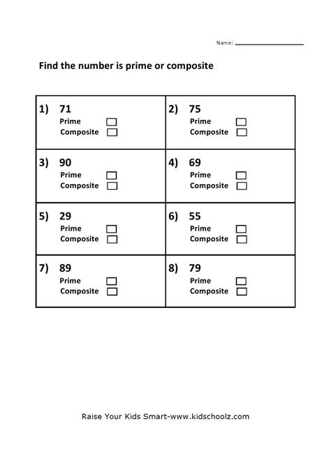  prime and composite numbers worksheet for grade 6 school worksheet news