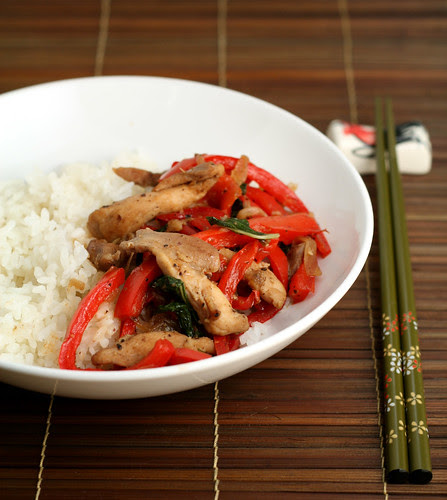 Chicken and Basil Stir Fry
