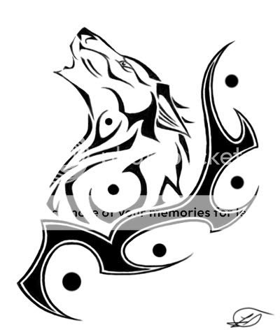 Tribal Wolf Tattoo