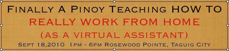 Work From Home - Virtual Assistant - Jomar Hilario Seminar