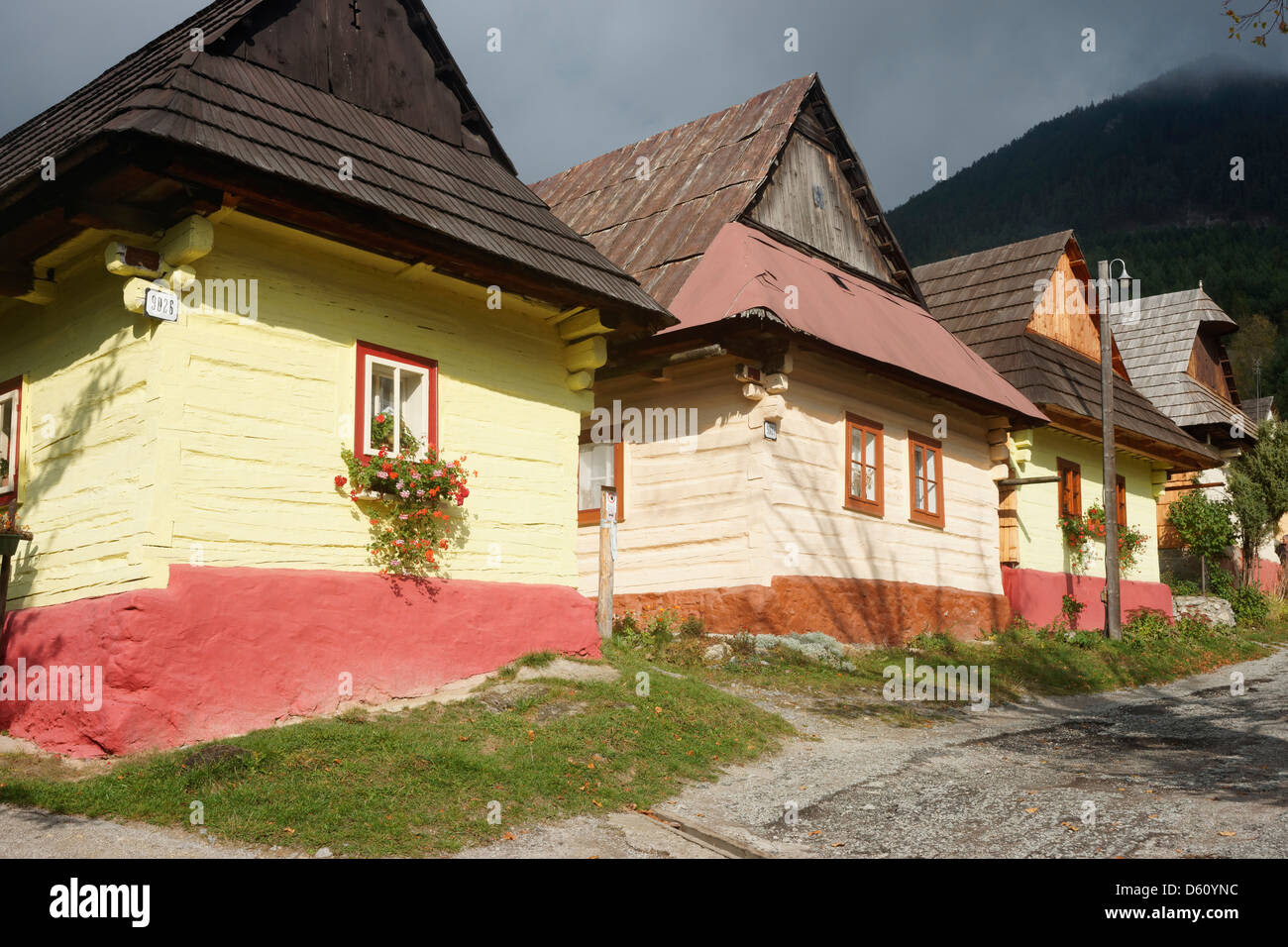 Traditional houses in Vlkolinec Slovakia UNESCO World Traditional houses in Vlkolinec Slovakia UNESCO World