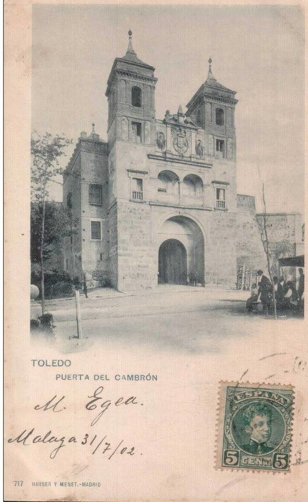 Puerta del Cambrón hacia 1900. Fotografía de Hauser y Menet