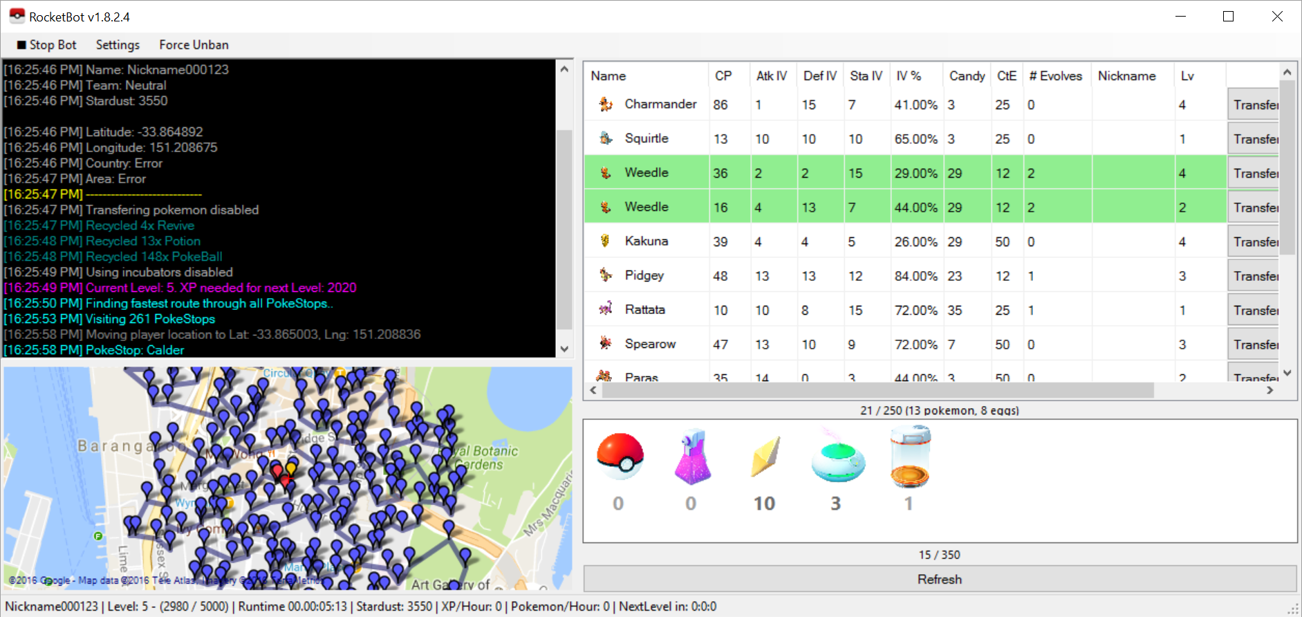 Official Rocketbot V1 8 2 4 The Original Pokemon Go Bot Easy To Use Gui Safe Boty Do Pokemon Go Cshacked Pl Czity Bugi Hacki Boty Do Gier