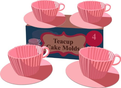 Cupcake Party Pretty Princess Pink Party Silicone Muffin Cups Molds