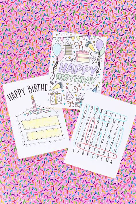  free printable birthday cards for kids studio diy