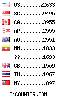 visitors by country counter
