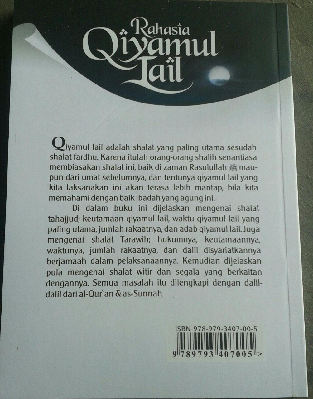 Buku Rahasia Qiyamul Lail Hukum Tata Cara Dan Keutamaannya 
