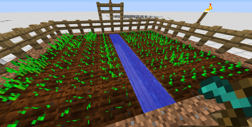 マインクラフト 農業を半自動化できる 水流式自動農場 の作り方 マイクラモール