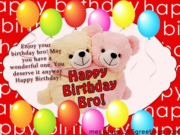 Birthday Wishes for Brother Messages, Greetings and Wishes - Messages ...