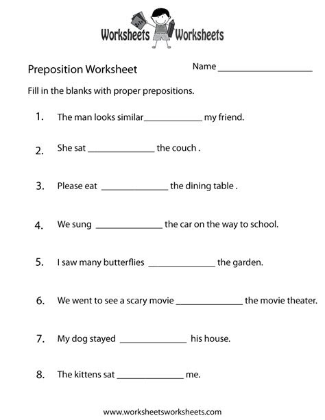 Prepositions worksheets for preschool free preposition printables for kindergarten. 16 best images of worksheets practice capitalization free printable