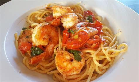 spaghetti mit kirschtomaten und garnelen von uschig chefkoch
