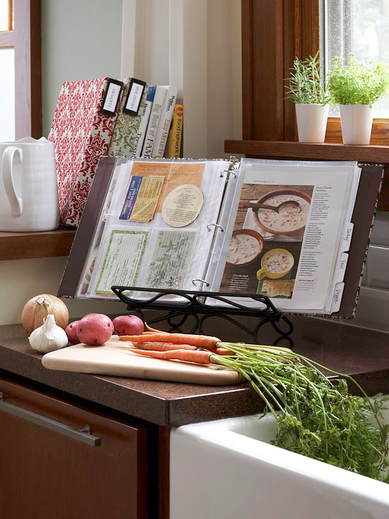 Cookbook organization
