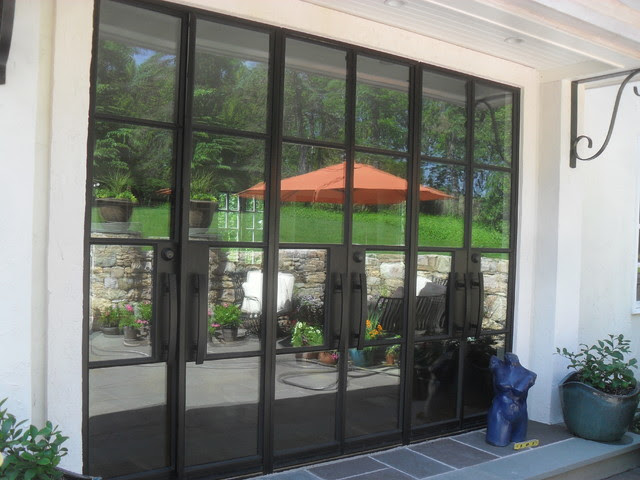 Portella exterior steel door - Modern - Patio - Newark ...