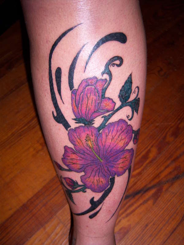 Flower Tribal Tattoos Pictures Design