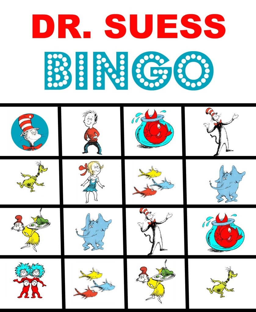 Happy Birthday Dr. Suess and FREE Printable BINGO Game